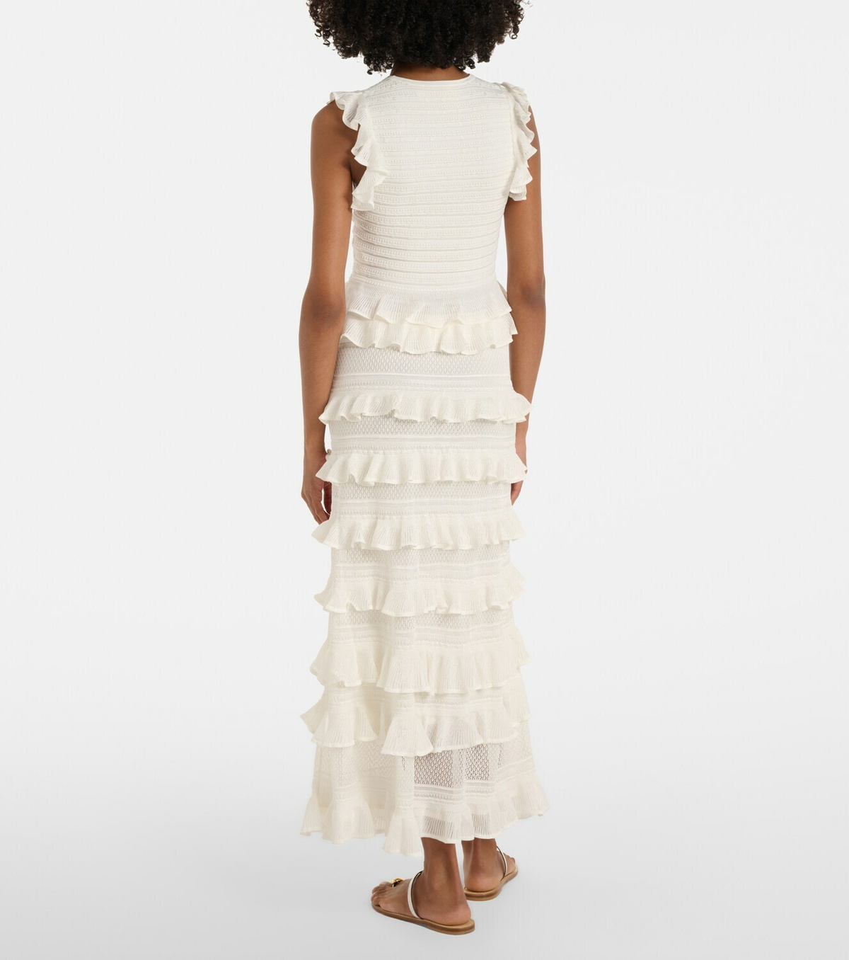 Zimmermann Luna ruffled tiered maxi skirt