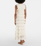 Zimmermann Luna ruffled tiered maxi skirt