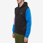 Lacoste Men's Colour Block Hoody in Black/Marina/Neva Lilac