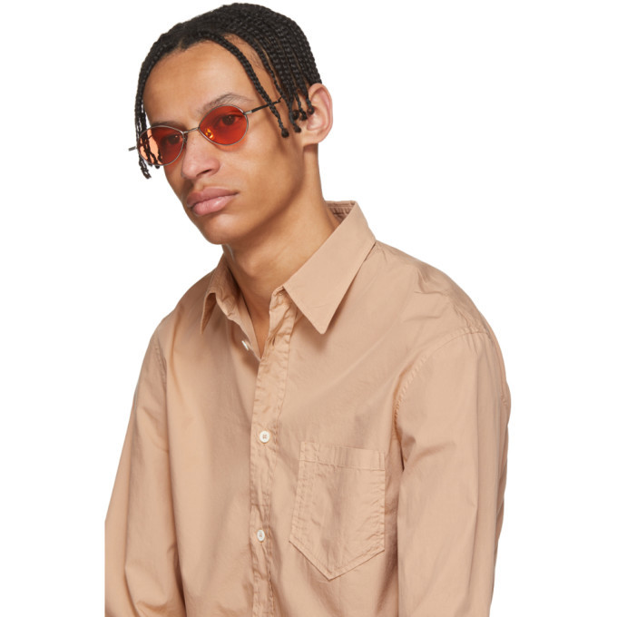 Gentle Monster Silver and Orange Cobalt Sunglasses Gentle Monster