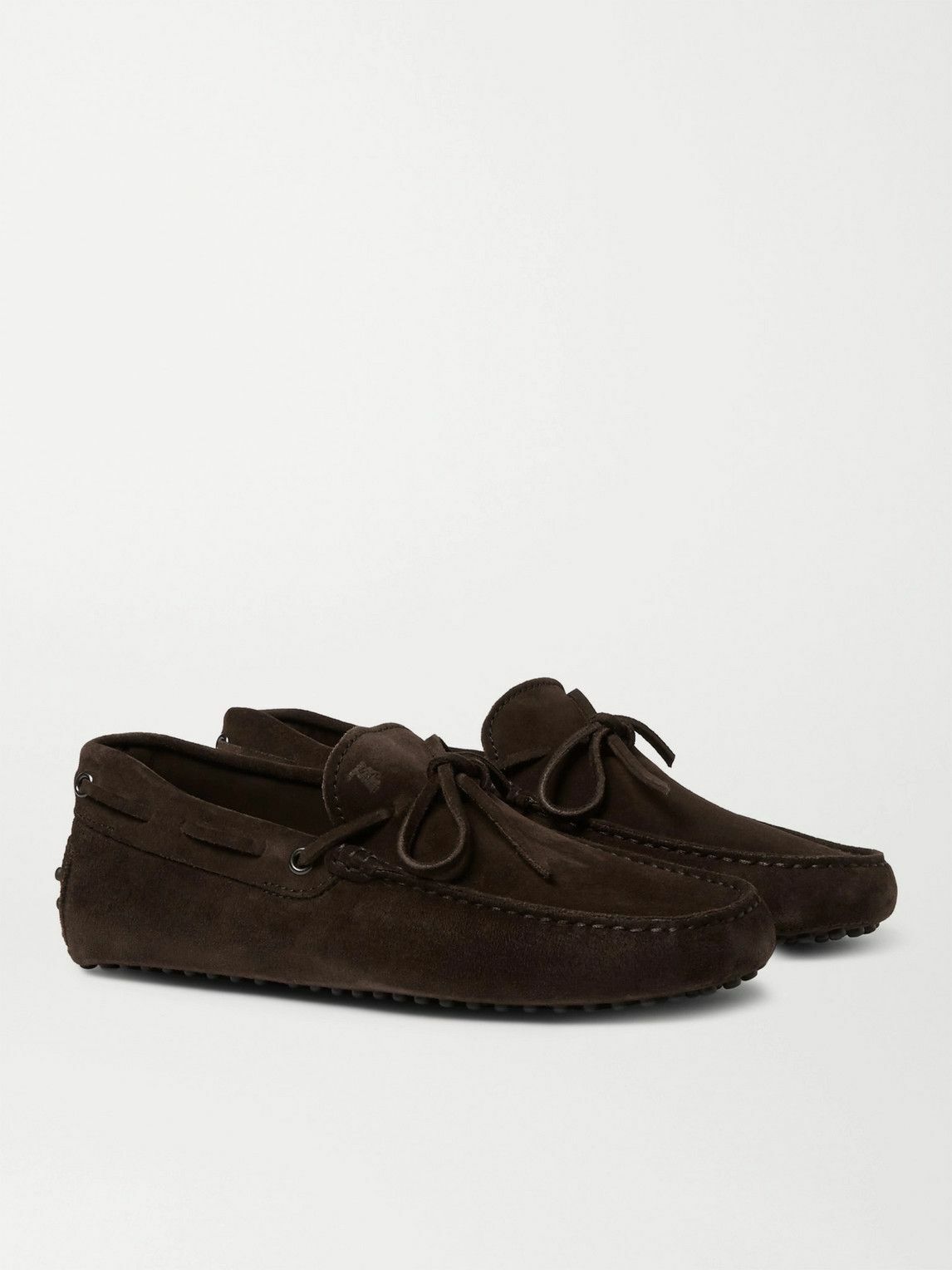 Tod's - Gommino Suede Driving Shoes - Brown