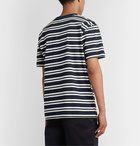 Howlin' - Acid Rain Striped Cotton-Jersey T-Shirt - Blue