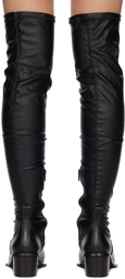 Juun.J Black High Long Boots