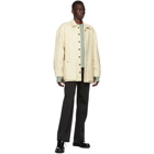 Uniforme Paris Off-White Wool Patched Overshirt Jacket