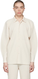 Homme Plissé Issey Miyake Off-White Monthly Color April Shirt