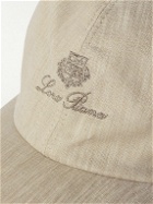Loro Piana - Logo-Embroidered Linen Baseball Cap - Neutrals