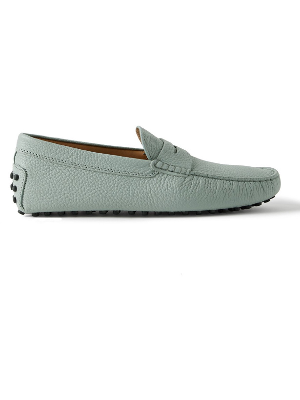 Photo: TOD'S - Gommino Full-Grain Leather Driving Shoes - Blue