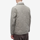 A Kind of Guise Men's Sterling Quilted Shirt Jacket in Frosted Olive