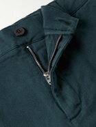 Portuguese Flannel - Labura Straight-Leg Organic Cotton-Blend Twill Trousers - Blue