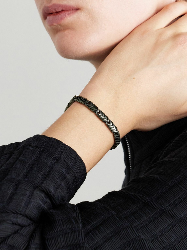 Photo: David Yurman - Chevron Link Titanium Bracelet - Black