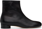 MM6 Maison Margiela Black Anatomic Ankle Boots