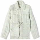 Craig Green Men's Quilted Work Jacket in Chalk