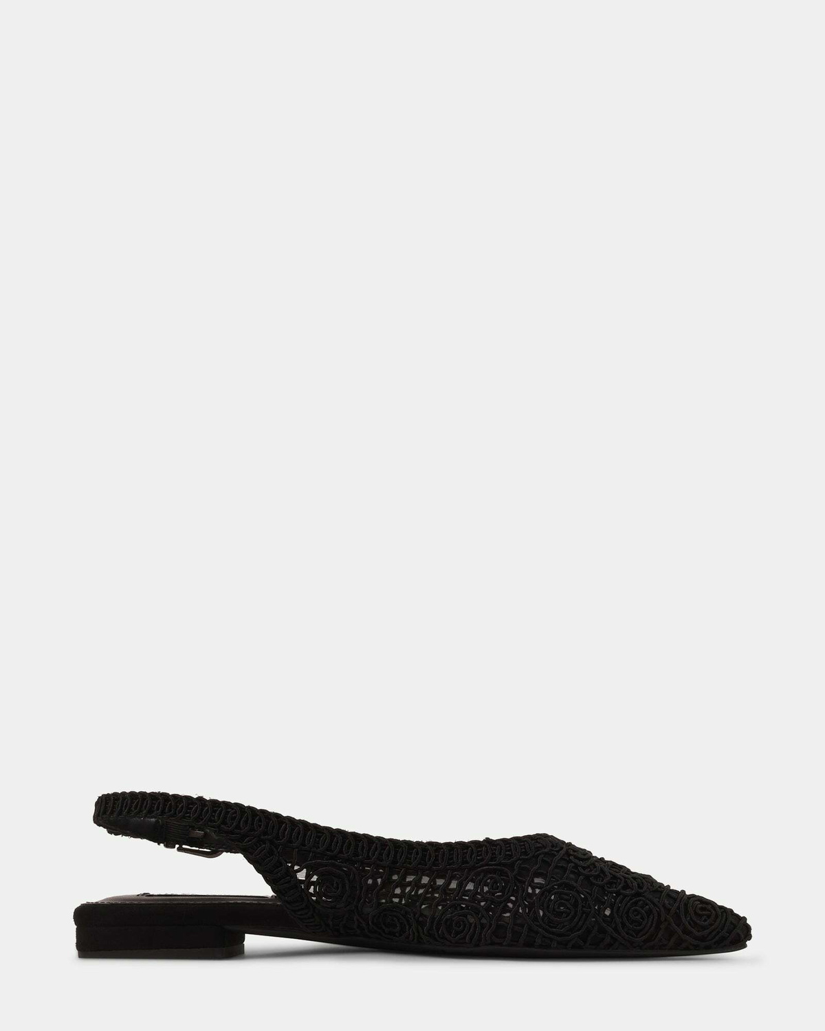 Steve Madden Dace Flats in Black Fabric