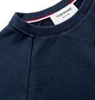 Thom Browne - Loopback Cotton-Jersey Sweatshirt - Blue