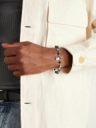 Marant - Jack Silver-Tone and Jasper Beaded Bracelet - Green