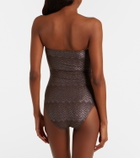 Melissa Odabash Argentina lamé swimsuit
