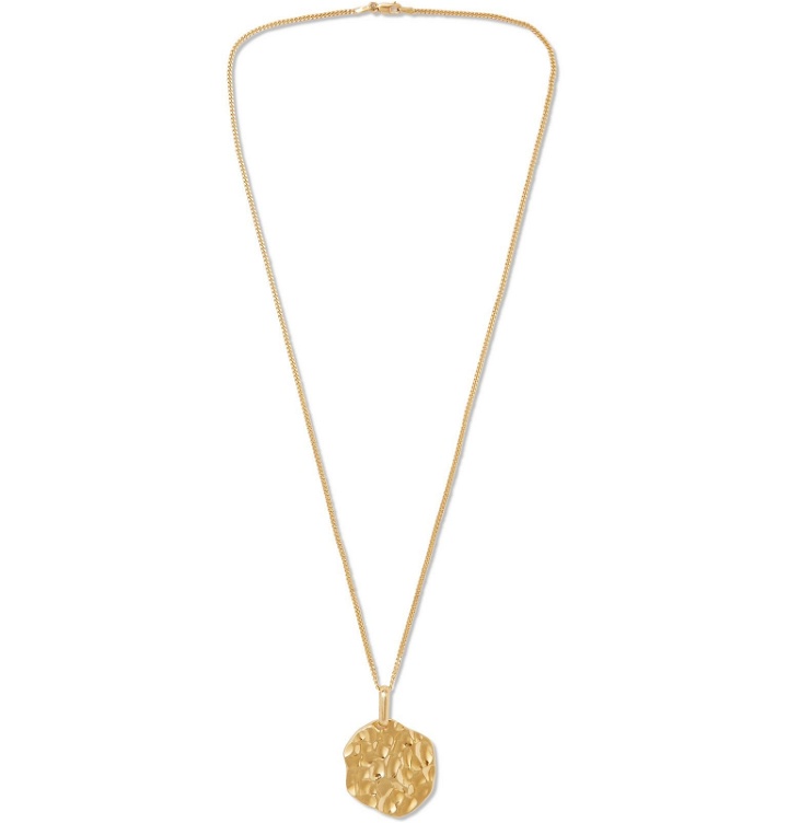 Photo: LAUD - Hammered 18-Karat Gold Necklace - Gold