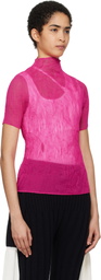 ISSEY MIYAKE Pink Chiffon Twist 3 T-shirt
