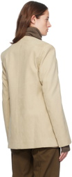 GIA STUDIOS Beige Tulip Faux-Suede Jacket