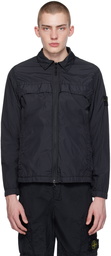 Stone Island Black Garment-Dyed Jacket