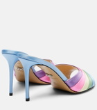 Mach & Mach Gradient 95 satin mules