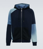 Loewe - Patchwork zipped cotton hoodie