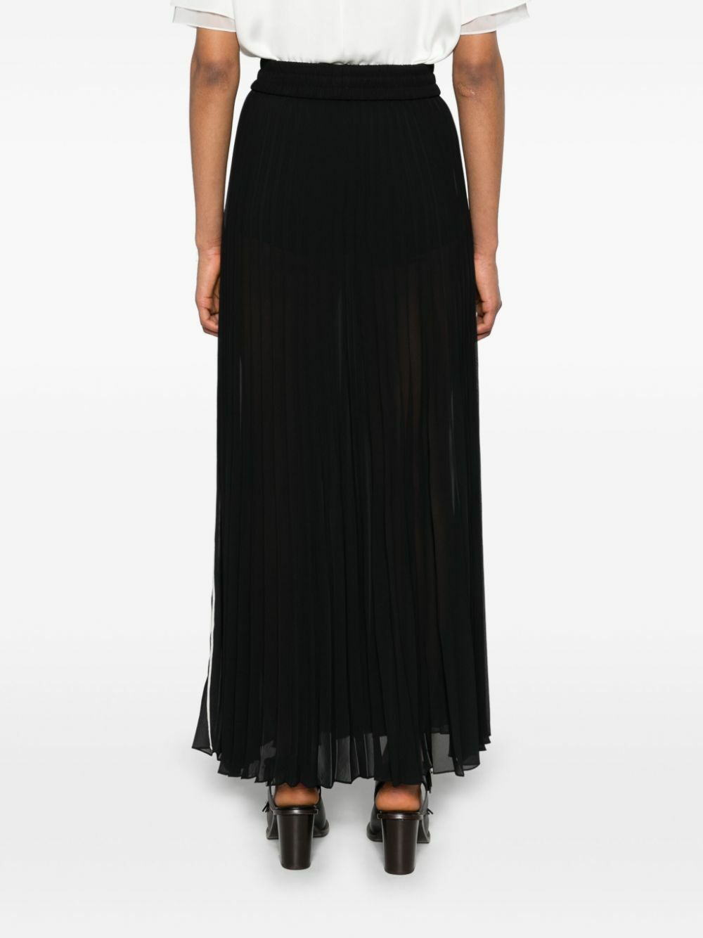 【楽天カード分割】 Maxi Pleated Black Do Peter Skirt Do Peter スカート