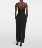 Thom Browne - Corset wool and silk maxi dress