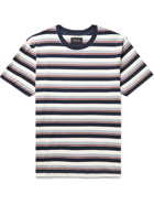 HOWLIN' - Striped Cotton-Jersey T-Shirt - Blue