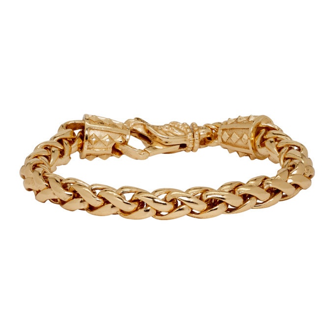 Photo: Emanuele Bicocchi Gold Wheat Chain Bracelet