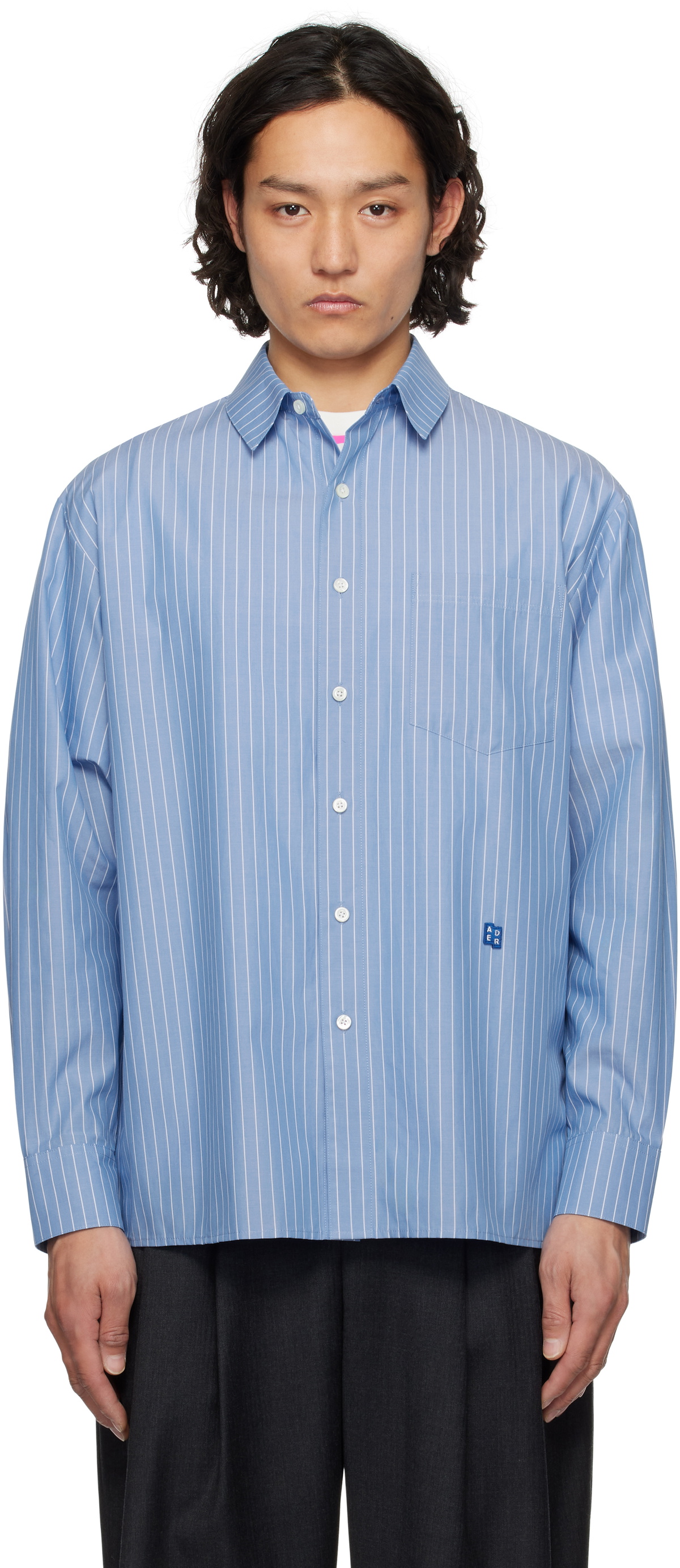 ADER error Blue Sig; TRS Tag 01 Shirt