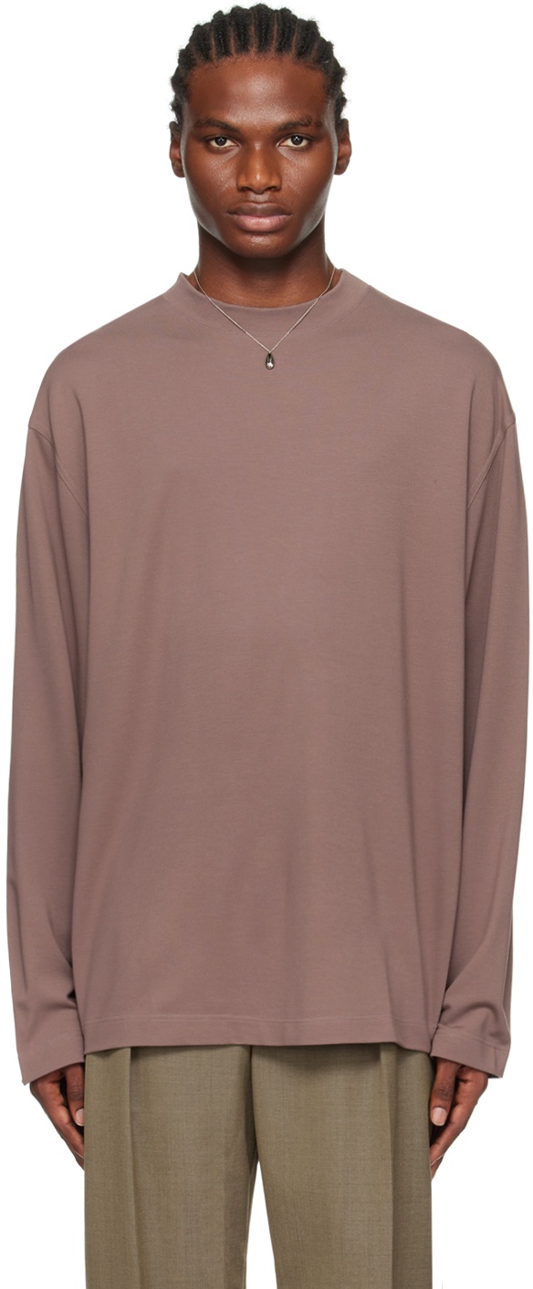 Photo: LEMAIRE Taupe Dropped Shoulder Sweatshirt