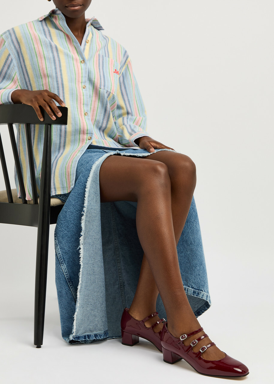 Carel Kina 40 Patent Leather Mary Jane Pumps