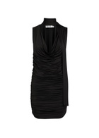 Aya Muse Brise Scarf-effect Stretch-jersey Mini Dress Black