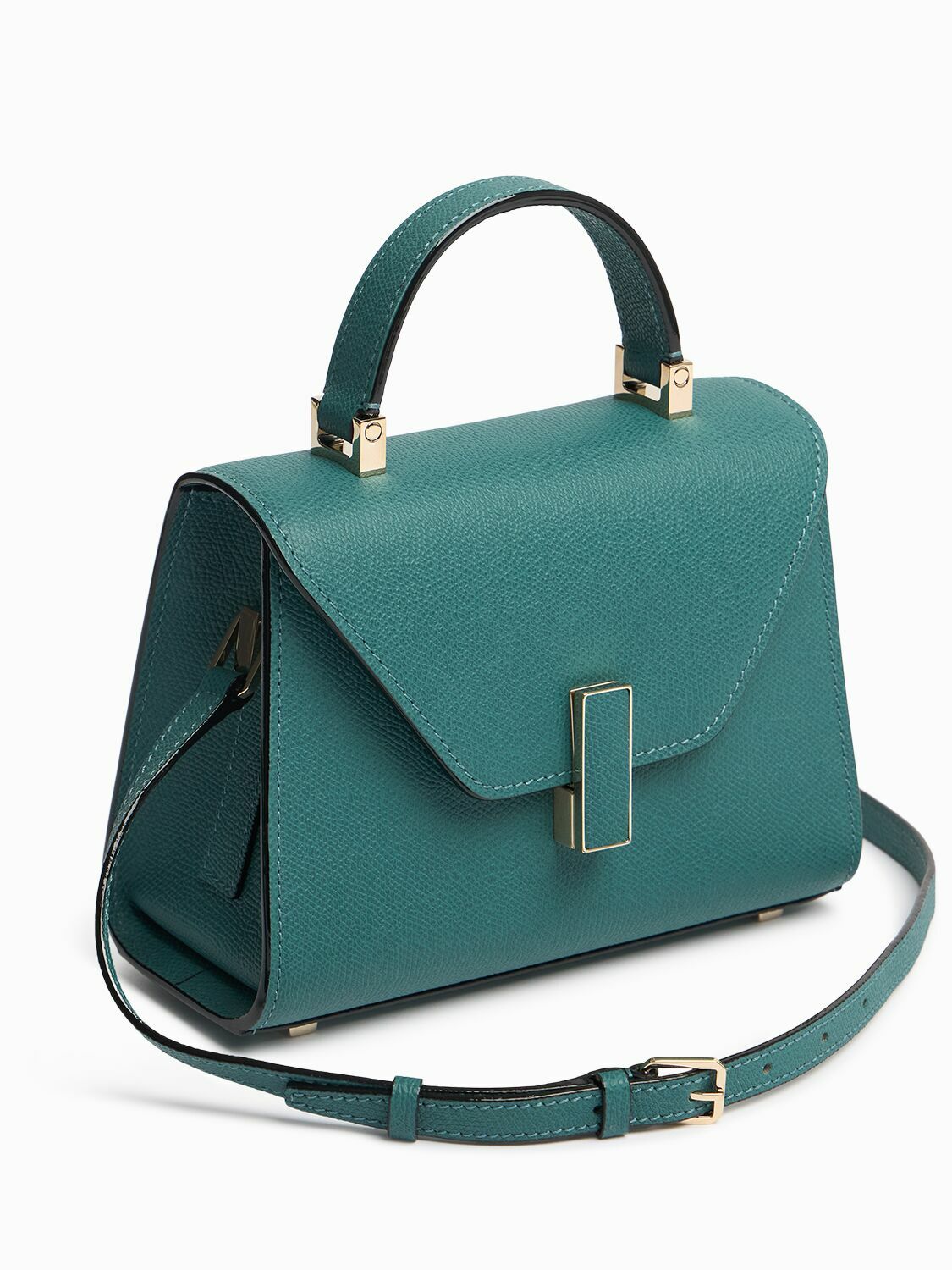 VALEXTRA Micro Iside Leather Top Handle Bag Valextra