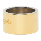Maison Margiela Gold Wide Logo Ring