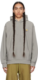 Carhartt Work In Progress Gray American Script Hoodie