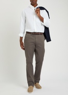 Gant Straight-leg Stretch-cotton Chinos Brown