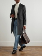 Caruso - Brushed Wool-Blend Overcoat - Gray