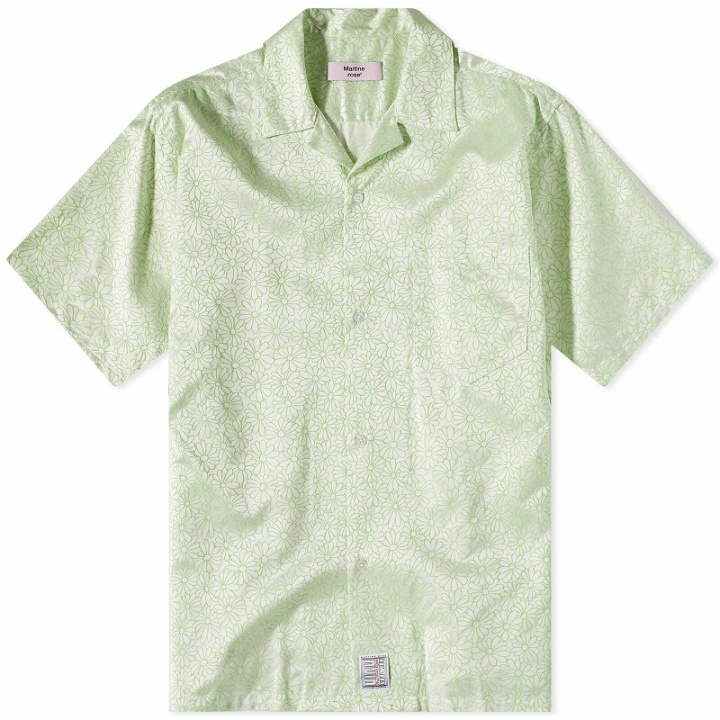 Photo: Martine Rose Men's Vacation Shirt in Green/Cream Floral