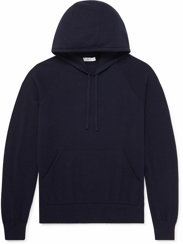 Photo: Mr P. - Wool and Cashmere-Blend Hoodie - Blue