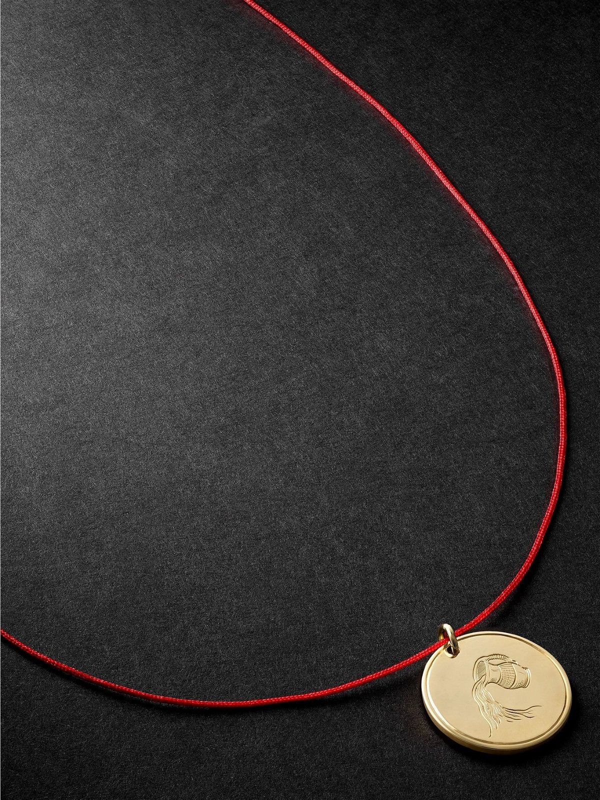 Photo: Duffy Jewellery - Aquarius 18-Karat Gold and Cord Necklace
