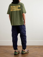 Moncler Genius - Salehe Bembury Logo-Print Cotton-Jersey T-Shirt - Green