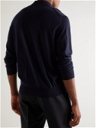 Ermenegildo Zegna - Slim-Fit Wool Half-Zip Sweater - Blue