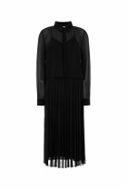 Ami Alexandre Mattiussi Black Polyester Shirt Dress