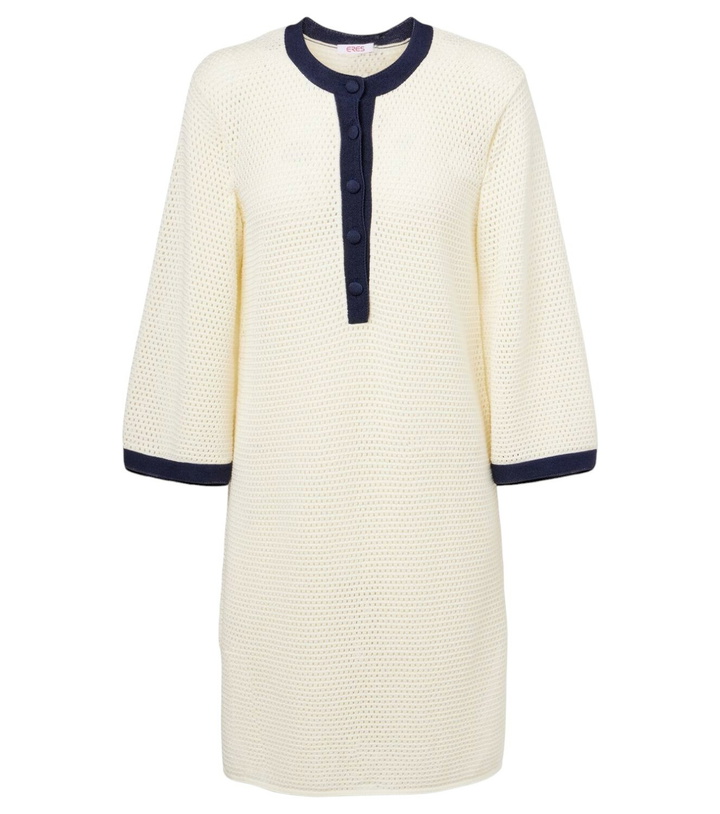 Photo: Eres Albatros knitted cotton-blend minidress