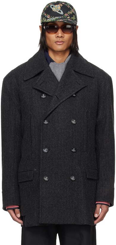 Photo: Vivienne Westwood Grayy Stripped Peacoat