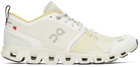 On White & Yellow Cloud X Shift Sneakers