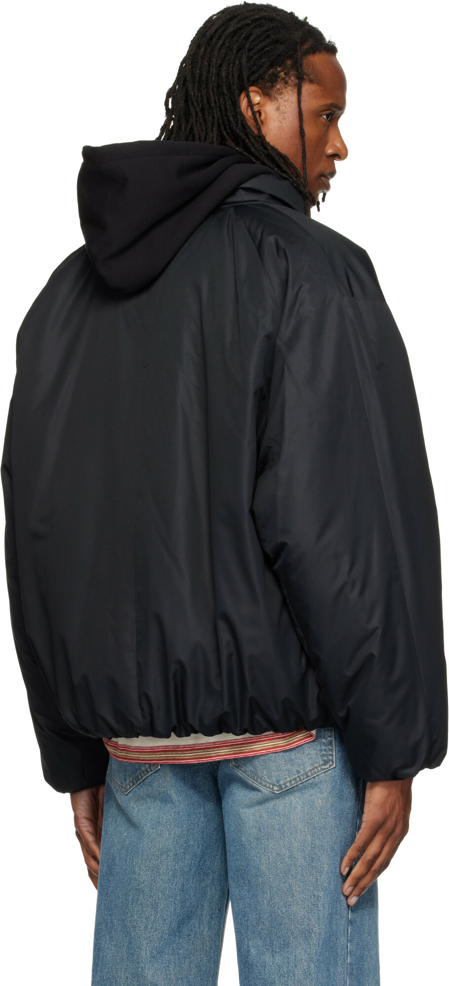 WOOYOUNGMI Black Insulated Logo Jacket