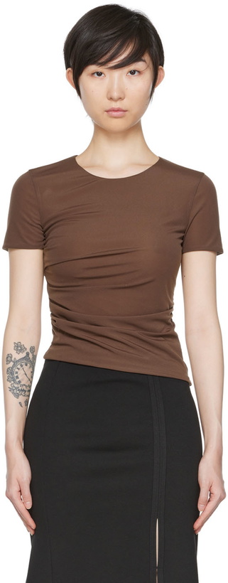 Photo: Helmut Lang SSENSE Exclusive Brown Reversible T-Shirt